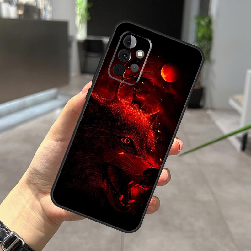 Angry Wolf Phone Case For Samsung Galaxy A14 A34 A54 A12 A32 A42 A52 A13 A23 A33 A53 A73 A52S A71 A51