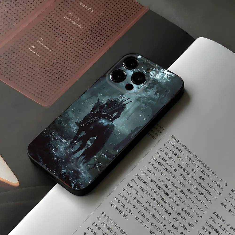 Game The R-Witcher Phone Case For Iphone 16 15 11 13 14 Pro Max 7 8 Plus X Xr Xs Max 12mini Black Shell Cover Case
