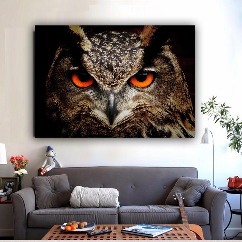 

НАДЕЖНОЕ ИСКУССТВО Куадрос Глаза Совы Птицы Животные Картины Холст Картины Настенные Панно Для Гостиной Современная Декоративная Живопись 21*30cm