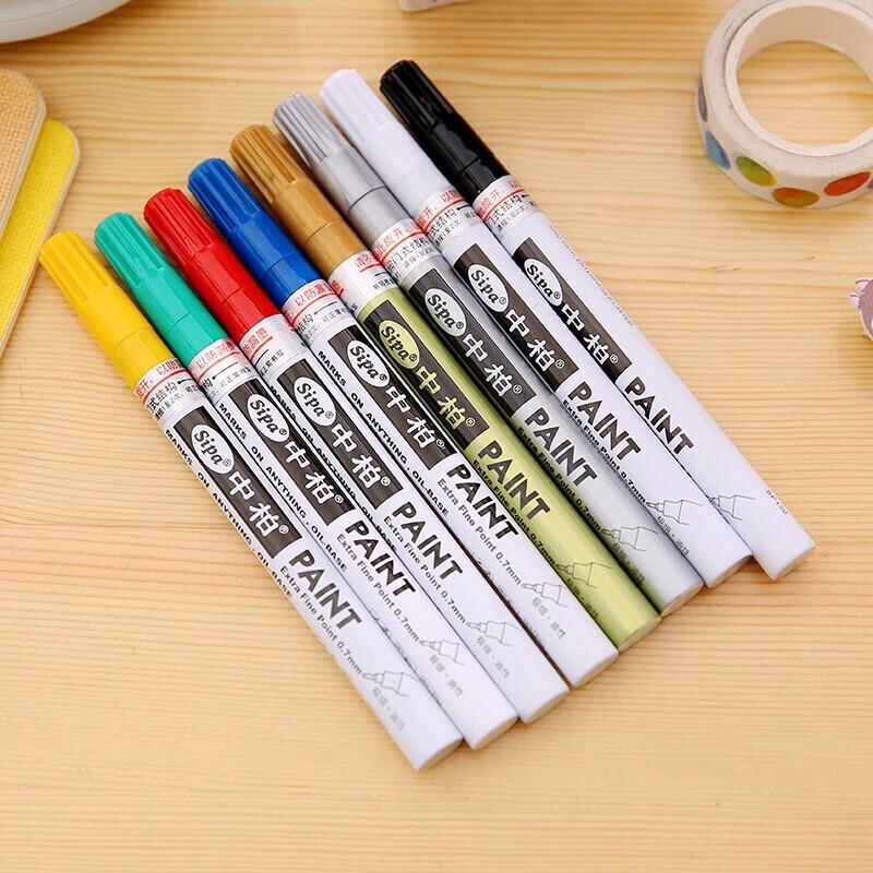 Zhongbai SP150 Waterproof Oil-Based Marker Pen 0.7mm