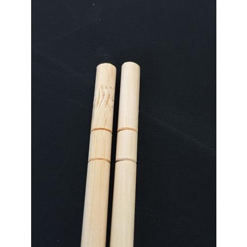 Yamato Bussan Disposable Chopsticks, Natural, 20cm, Round Bamboo, Individually Wrapped, Pack of 20