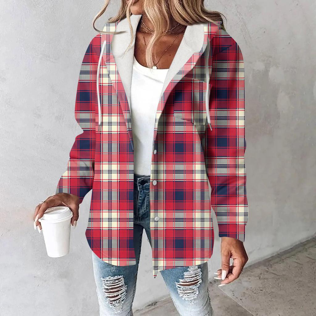 Damenmantel Lässige und modische Verbundjacke mit dicker und warmer Bedruckung