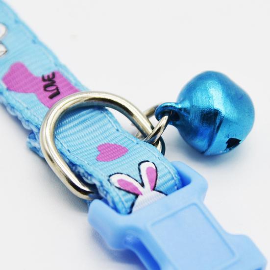 Obojek pro domácí mazlíčky Pohodlný Nastavitelný Polyesterový S potiskem králíka Nastavitelný Řetízek na krk pro domácí mazlíčky