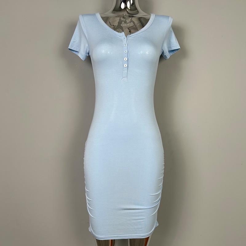 

Платье-самоудерживающее Dongdaemun: Сексуальный полуоткрытый воротник, облегающий бёдра, облегающий дизайн.. Мне очень нравится! One Size синий/серый