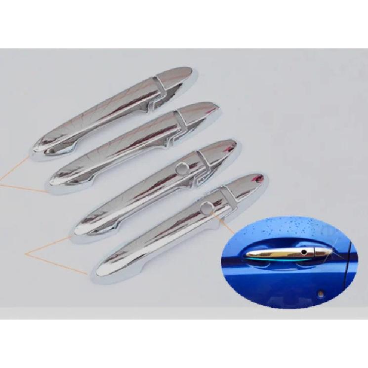 For Honda Fit / Jazz 2014 2015 2016 2017 2018 CHROME DOOR HANDLE COVER TRIM With Smart Keyhole CAR ACCESSORIES STYLING