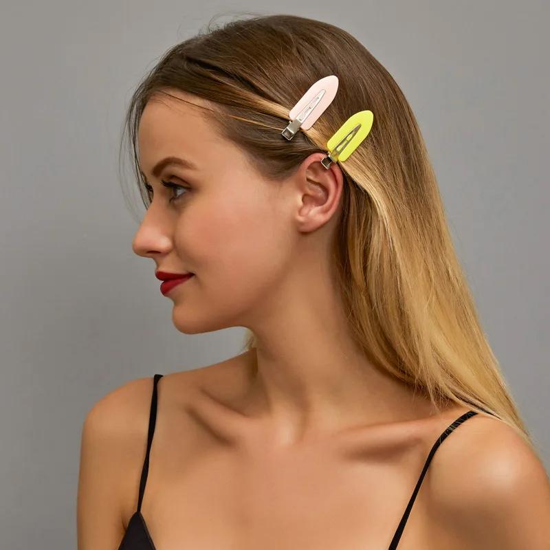 8pcs/set Women Girls No Bend Seamless Hair Clips Side Bangs Barrette Makeup Washing Face Accessories Styling Hairpins