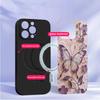 Elegant pink butterfly suitable for Samsung Galaxy S26 Ultra S20 FE S21 S22+ S23 Plus S24 Ultra 25 Edge black Glass Phone Casee