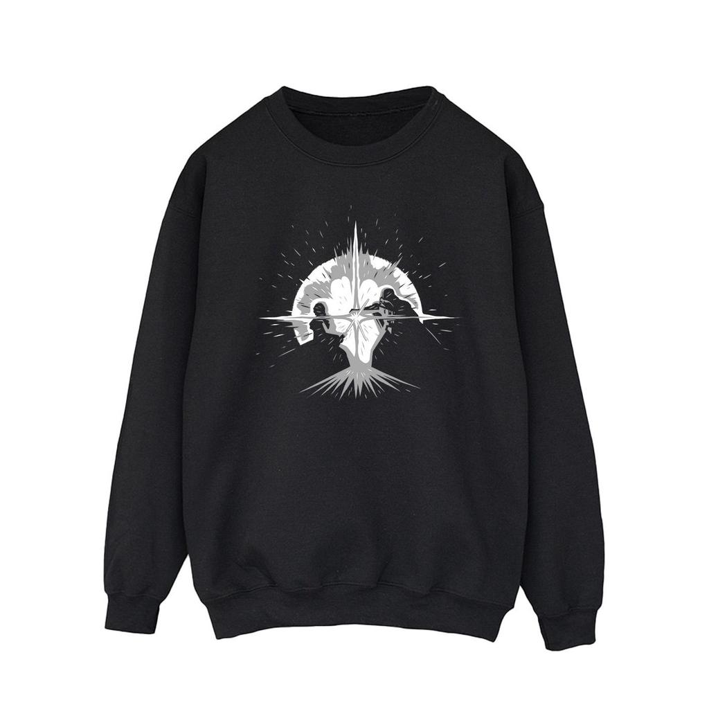 STAR WARS Herren Obi-Wan Kenobi Säbel Silhouette Kampf Sweatshirt