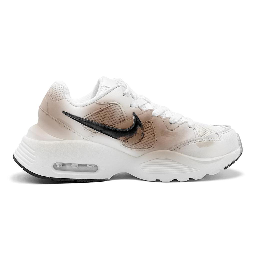 Nike Air Max Fusion Abrasion Resistant Low top Running Shoes Women's Brown White CJ1671-100(TeamS2-S-BOX)