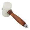 T Shape Leather Nylon Hammer Wood Handle Leather Carving Mallet Craft Tool