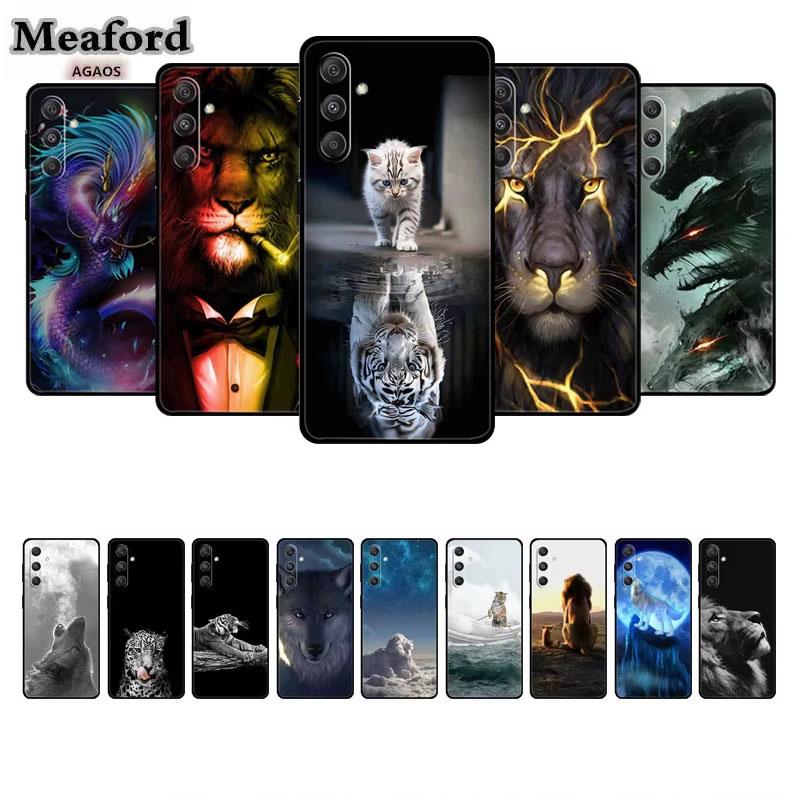 For Samsung Galaxy S24 Plus Ultra Phone Case Cover Silicone Soft Back Case for Samsung Galaxy S 24 5G Funda Dinosaur Lion Animal
