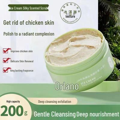 Aolanuo Weißer Tee Eiscreme Körperpeeling