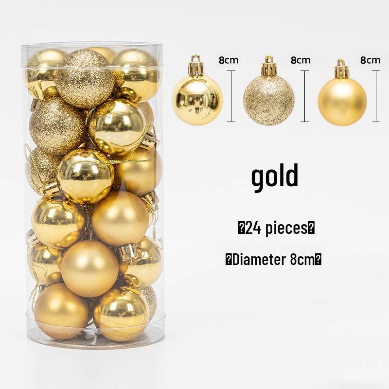 Christmas Tree Hanging Ball Ornaments - Electroplated & Colored Balls for Mall or Bar Ceiling Decoration, Large Bucket Set