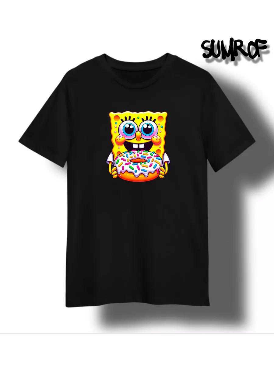 SpongeBob with donut T-shirt S