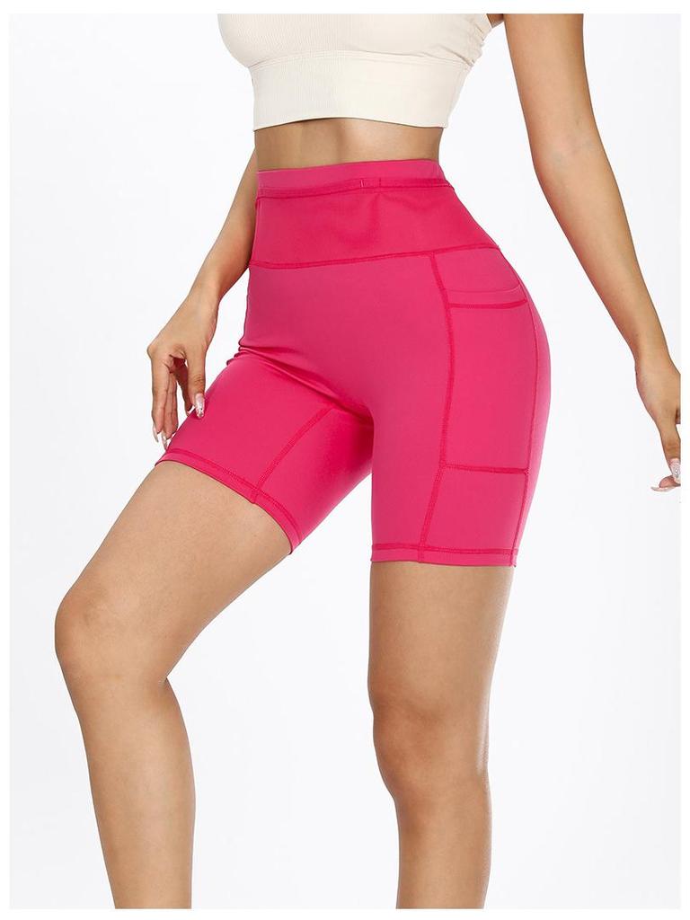 Unisex Quick-Dry 6-Pocket Kangaroo Running Shorts for Yoga and Cycling