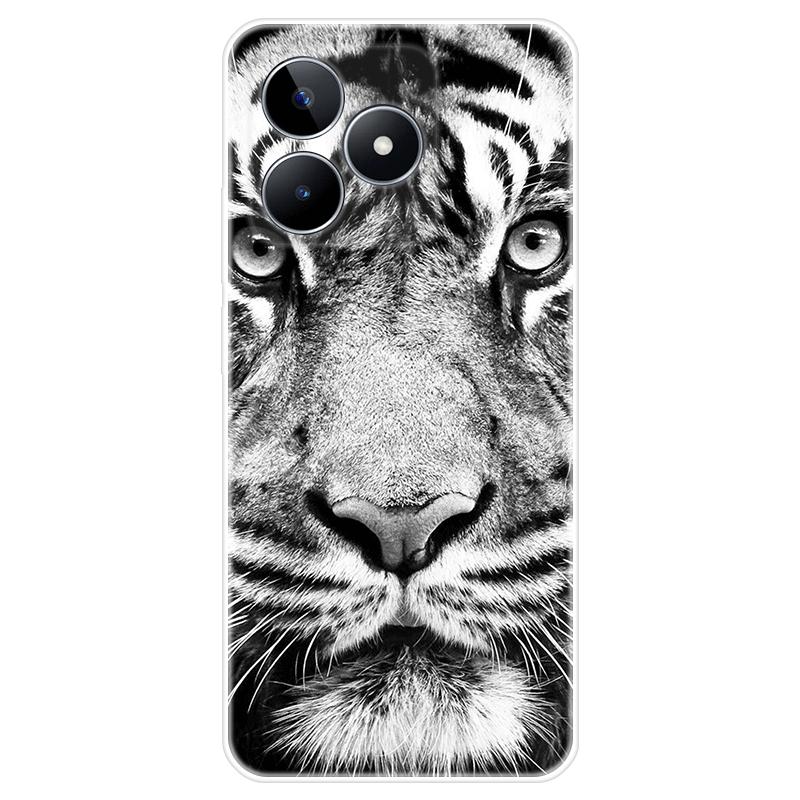 Für Realme C51 Gehäuse TPU Lackierte Rückseite Realme C51 Weiche Silikonhülle