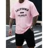 California Los Angeles Est 1776 Men T Shirts Retro Fashion Soft Short Sleeve Summer Comfortable T-Shirt Unisex Loose Top