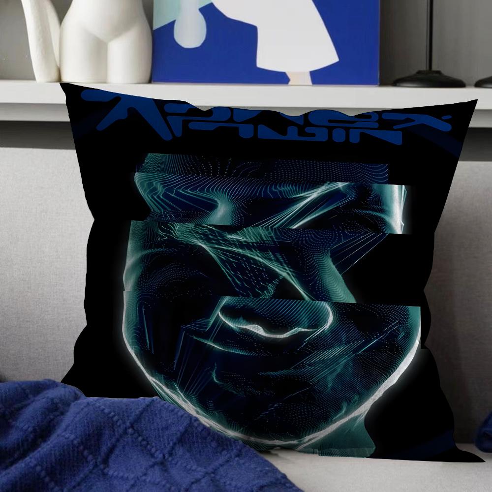 Aphex Twin DJ Pillow Cover Sofa Cushion Cover Home Room Decoration Children Gift