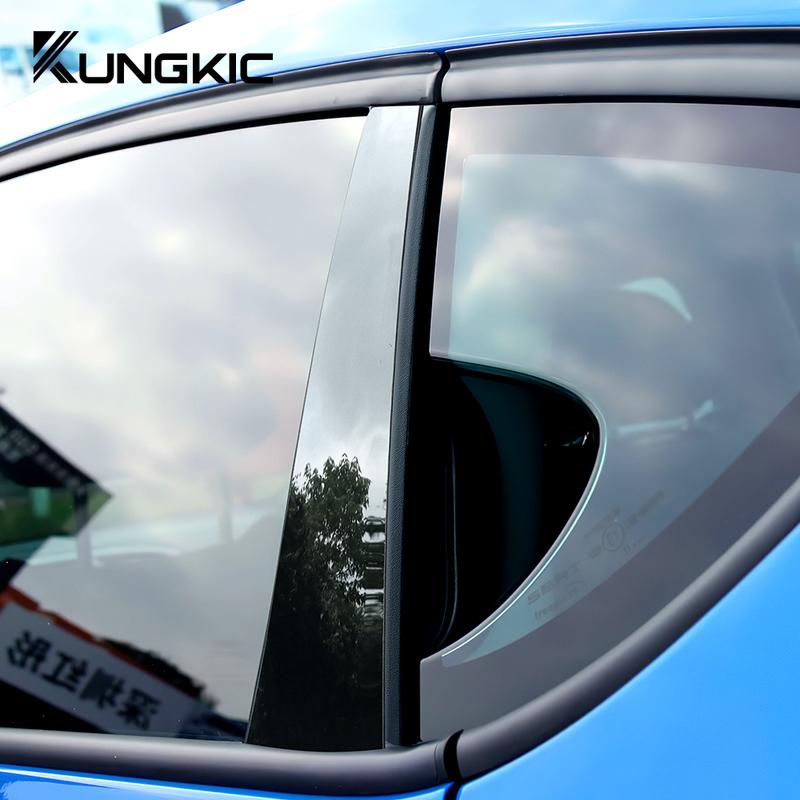 For SEAT Leon Altea 2005 2006 2007-2012 Car Window Door Column B C Pillar Post Trim Cover Glossy Black PC Stickers Accessories