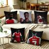 Englische Nationalmannschaft Flügelspieler Bukayo Saka Quadratisch Beidseitig bedruckte Kissenhülle Schlafzimmer Nachttischkissen Sofakissenbezug