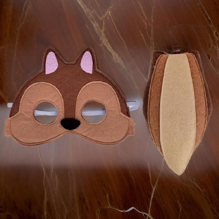 Children Animal Squirrel Costume Accessories Halloween Animal Costume for Boy Girl Cosplay Birthday Christmas Halloween