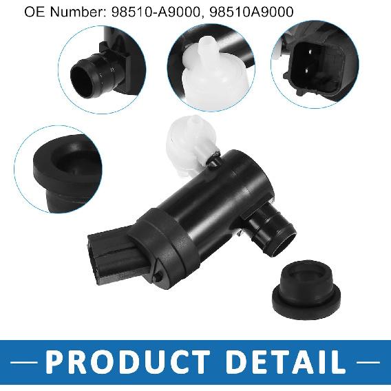 Scheibenwaschpumpe 98510-A9000 für Kia Sedona 2015-2019 Schwarz