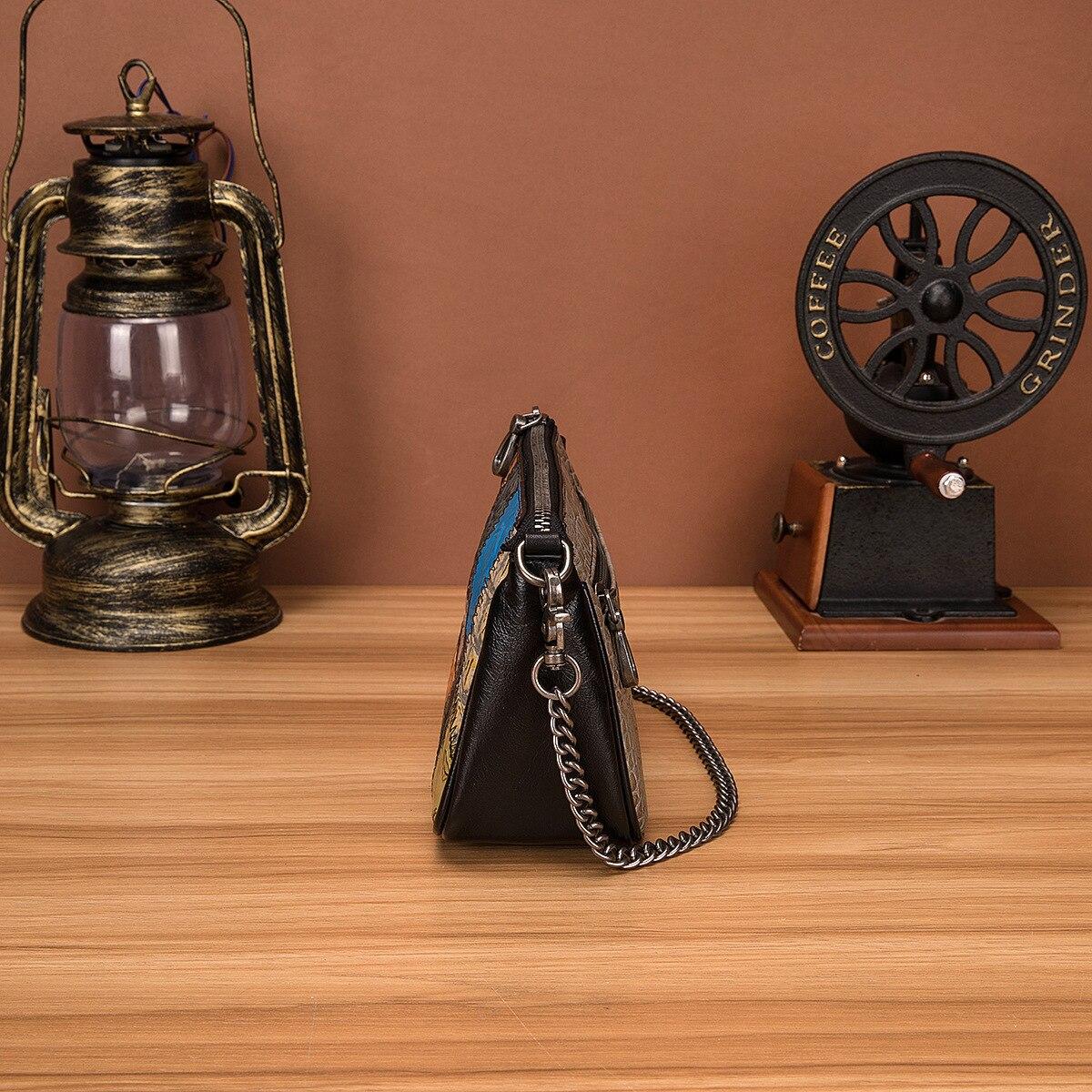 Johnature женская сумка в стиле ретро из натуральной кожи — фото 4