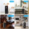 Metal Umbrella Stand Hollowed Square Walking Cane Organizer Rack Multipurpose Free Standing Umbrella Holder for Home Decoration