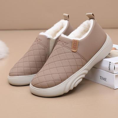 Winter Neue Damen Baumwollschuhe Sind Warm und Rutschfest, und Ein Paar Mama Schuhe Sind Fleece und Verdickte Lässige Baumwollstiefel
