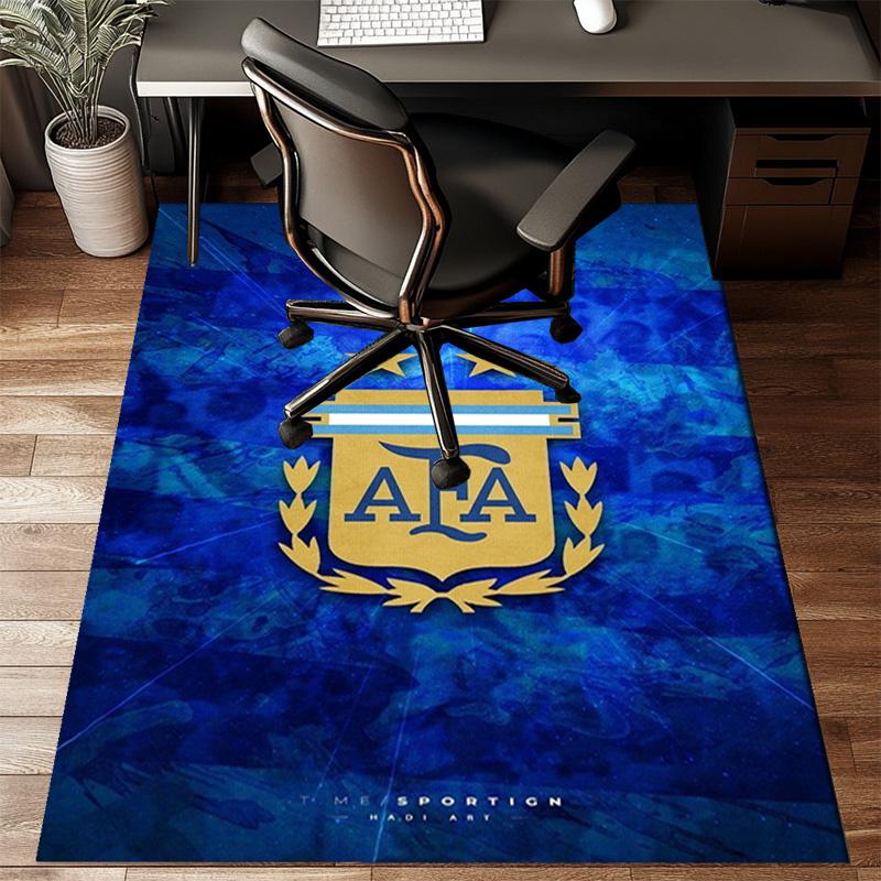Argentina Football club Printed Office Carpet Chair Cushion  Entryway Rug, Rugs for Living Room, Bedroom Christmas gifts