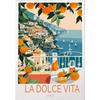 La Dolce Vita Wandposter Druck Für Schlafzimmer Wohnzimmer Heimdekoration Italien Küstenlandschaft Leinwandbild Zitrone Orange Wandkunst