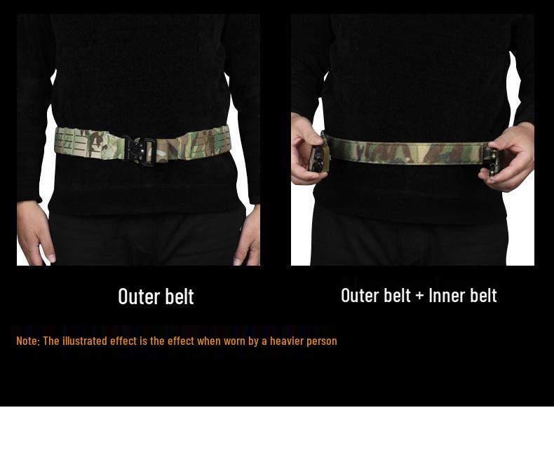 Outdoor Adventure Modular Molle Tactical Waistband – Soft Padded Load-Bearing Belt for Field Training