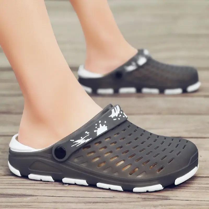 Shiatsu Slippers for Men Flip Flops Sabot Shoes Beach Soft Rubber Original Mascullino Y2k Cheap Liquidation Adult Sandals Man