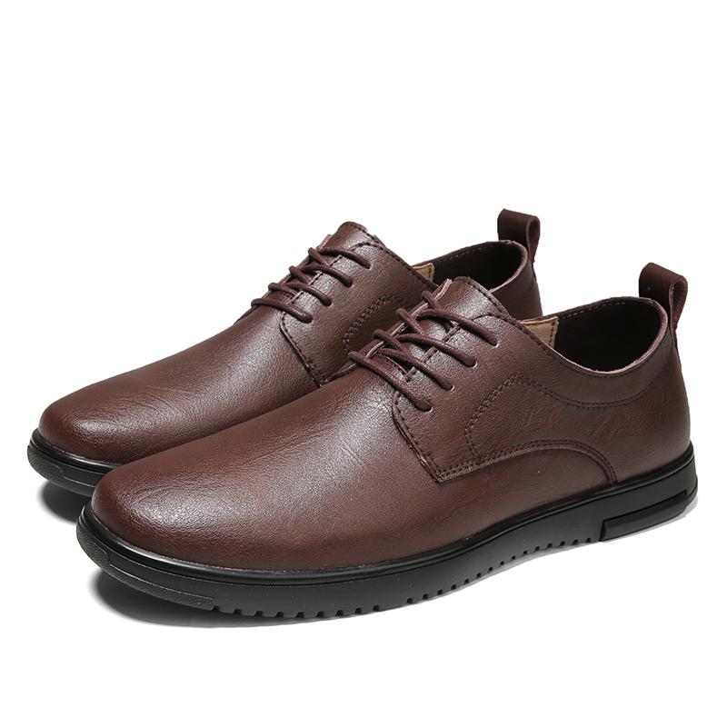 

Men s Oxfords Footwear Classic Men Shoes for Wedding Stylish Men Casual Dress Shoes 2024 New Arrival Business Male Outdoor Flats 45 коричневый