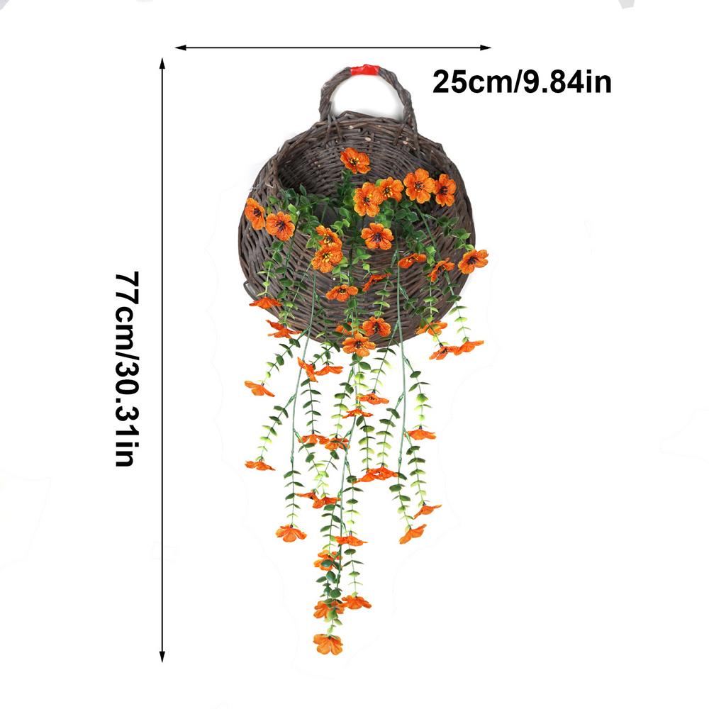 

Morning Glory Artificial Flowers Fake Vines Realistic Backyard Birding Supplies for Balconies Patio Deck Gazebo Wall Door decor