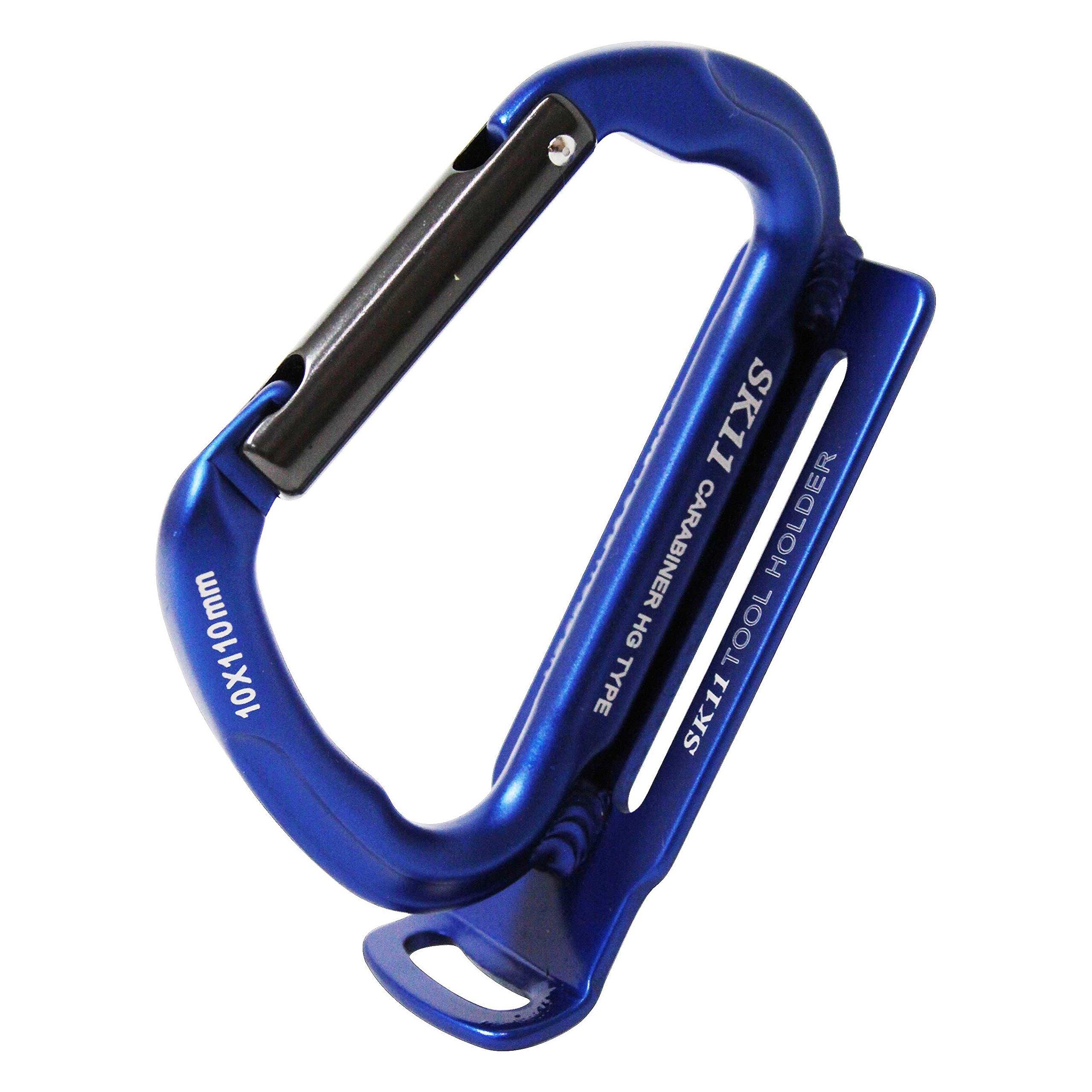 SK11 Aluminum Tool Hook Forged Aluminum Extra Thick 10 x HG, Carabiner, Blue, 110mm, SAC-TFA