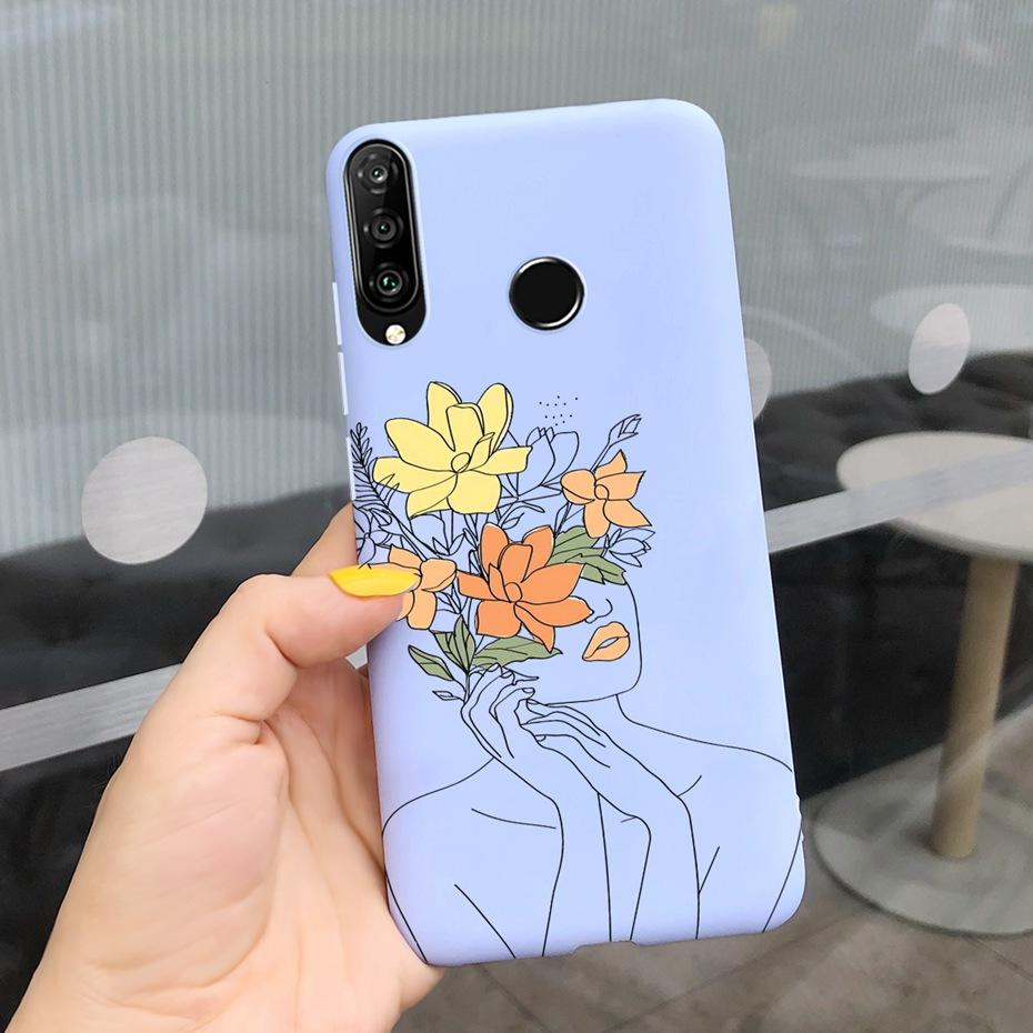 Flower Phone Cases For Huawei P30 Lite Pro Case Cover On Fundas Huawei P30 P30lite P 30 lite pro P30pro Cute Soft Silicone Cases