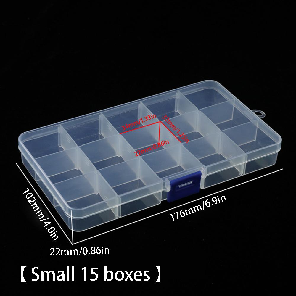 Transparent Storage Parts Tool Box Practical Adjustable Compartment Display Box Electronic Components Jewellery Fixed Boxes