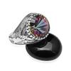 12 Mm Round Shape Mystic Topaz 925 Sterling Silver Classy Designer Shank Statement Ring For Unisex