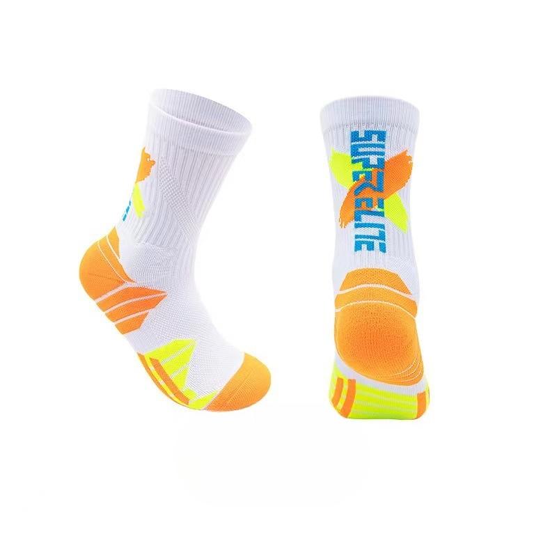 Herren Frühling und Herbst Professioneller Basketball Laufen Sport Schnelltrocknend Schweißabsorbierend Rutschfest Hohe Socken