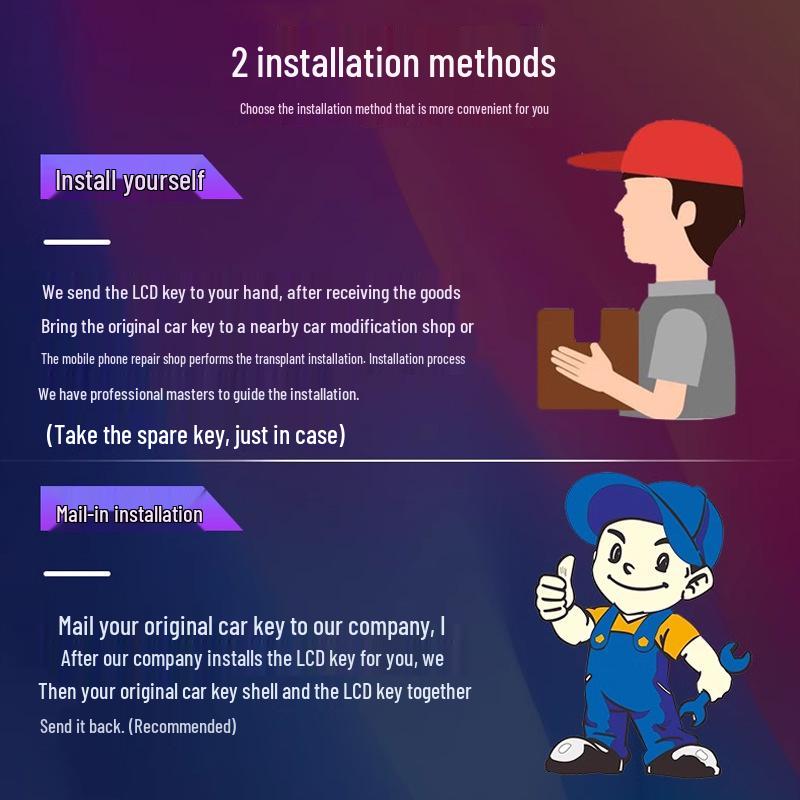 Universeller Autoschlüssel LCD-Display mit Keyless-Entry-Funktion