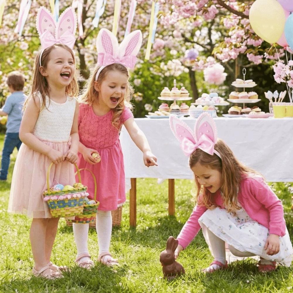 Creative Bunny Ear Headband Long Ears Shiny Easter Headpiece Headdress Non-slip Rabbit Ear Hair Hoop Photo Props