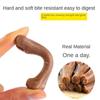 Dog Bone Molar Stick Pet Snack Puppy Leather Cowhide Teeth Clean Stick Oral Hygiene Toy Snack Food Treats Chews for Puppy Adult