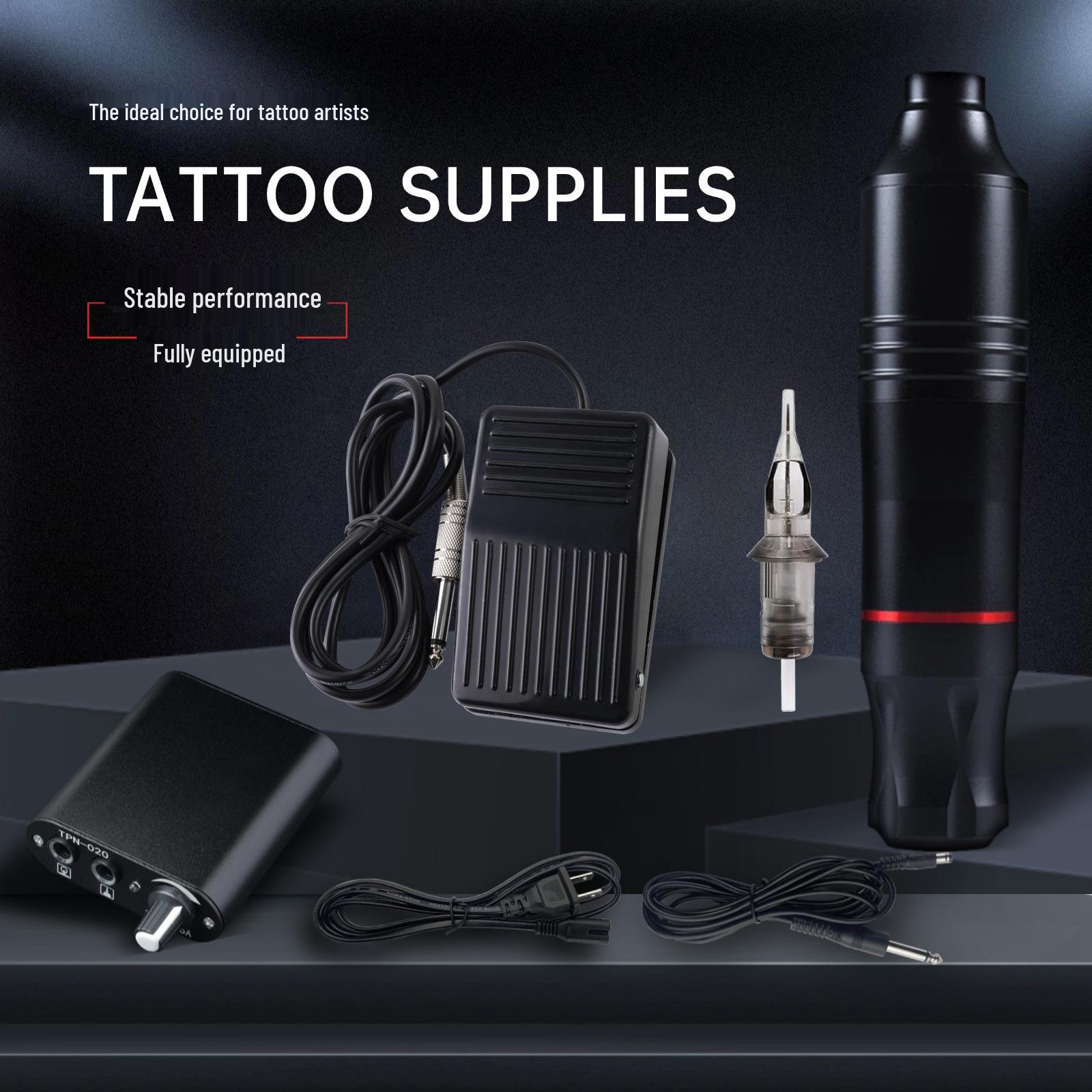 

Lishin A5 Tattoo Pen Set - Motorized Tattoo Practice Kit Australian Standard чорний