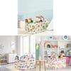 Childrens Cartoon Storage Bin With Polyester Material For Bedroom Playroom Organization