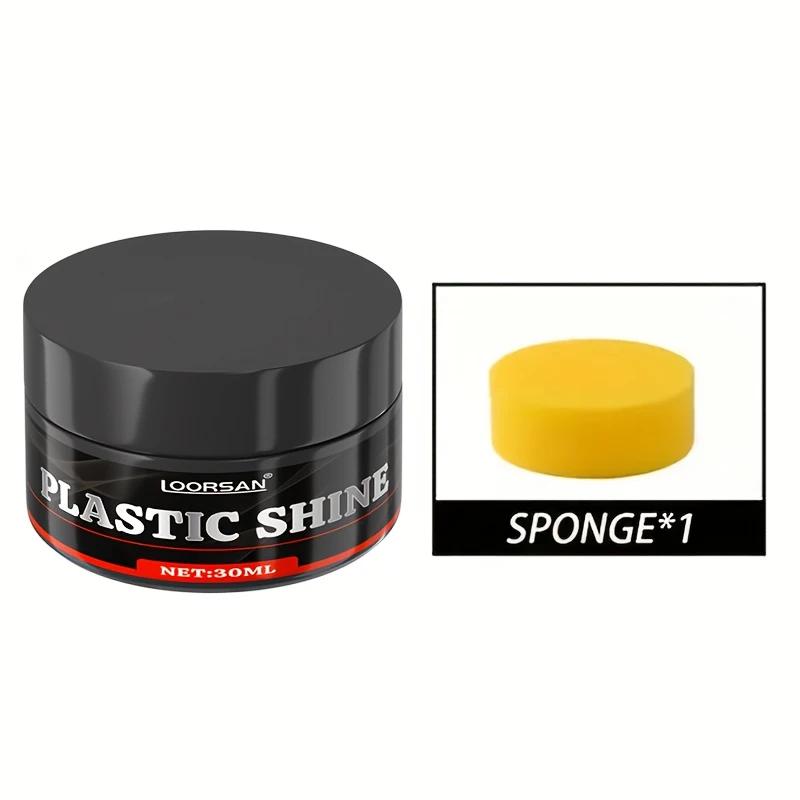 

Подходит для салона автомобиля, бампера, воска для обновления пластика, сидений, крема для восстановления черного глянца шин, пасты для глянца пластика чёрный