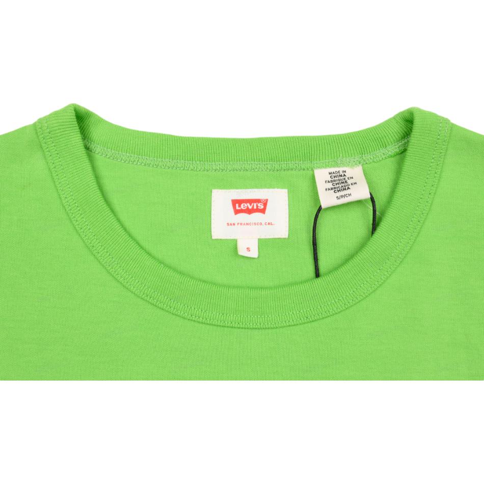 Levis Bluza Męska z Logo w Bloku Kolorów Modna Casualowa Pulower z Długim Rękawem Zielona 85581-0000