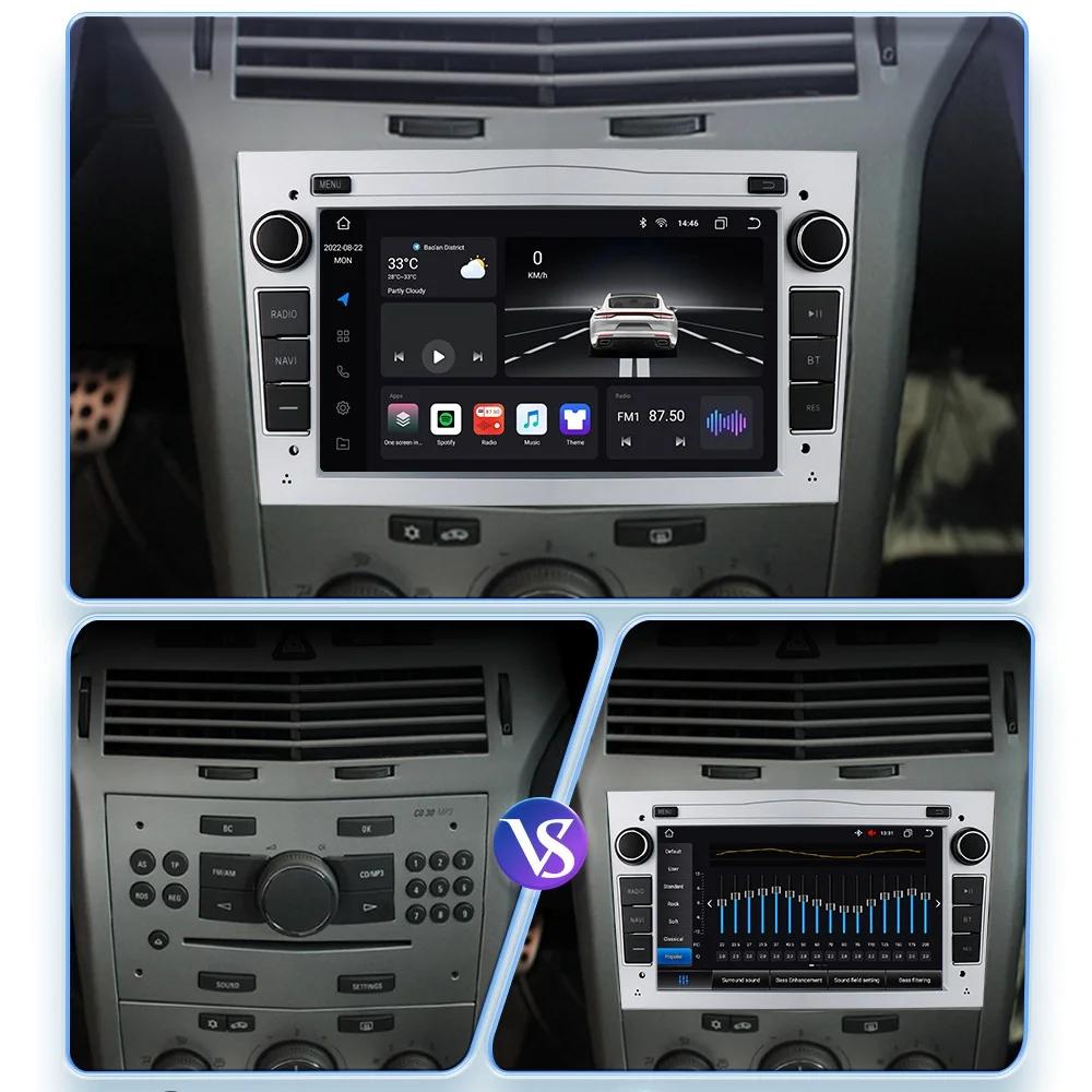 Radio Android Apple CarPlay de 8 inchi pentru Opel Astra HJ Vectra Vauxhall Antara Zafira Corsa CD Vivaro Meriva Veda Car Multimedia