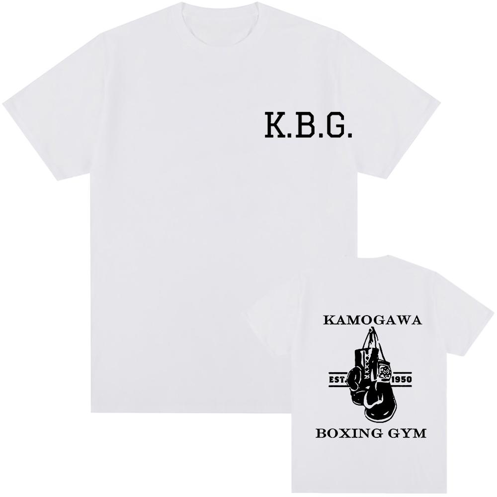 Anime Hajime No Ippo Kamogawa Boxing Gym T Shirt Makunouchi Takamura Celin KGB Print T Shirt Casual Plus Size T Shirt Women