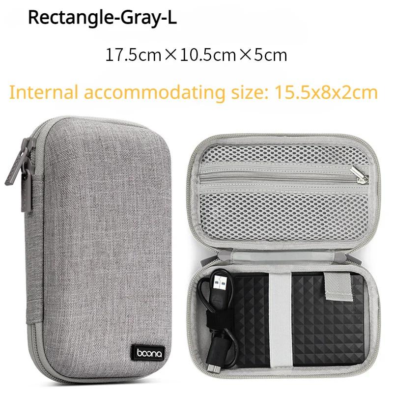 Fashion Portable Data Cable Storage Bag Outdoor Earphone Bag Organizer Digital Gadget Storage Box Charger U Disk Protection Case